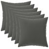 vidaXL Pudebetr&aelig;k 6 pcs HEERLEN Antracit 40 x 40 cm Polyester