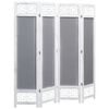 vidaXL 4-panels rumdeler 140 x 165 cm stof grå