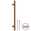 vidaXL skabsh&aring;ndtag 10 stk. 192 mm rustfrit st&aring;l bronzefarvet