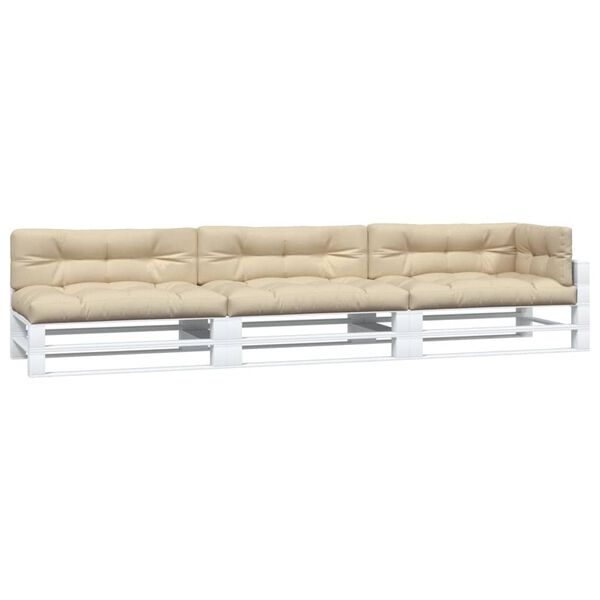 vidaXL pallehynder 7 stk. stof beige