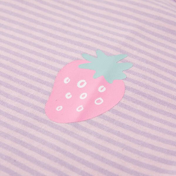 T-shirt til b&oslash;rn str. 104 med fl&aelig;ser lilla