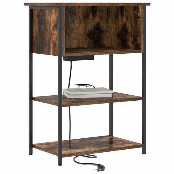 vidaXL Natskab R&oslash;get eg 55 x 31 x 76 cm Konstrueret tr&aelig;