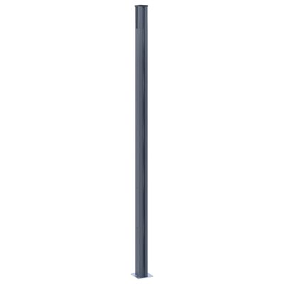 vidaXL hegnspæle 2 stk. 185 cm aluminium mørkegrå