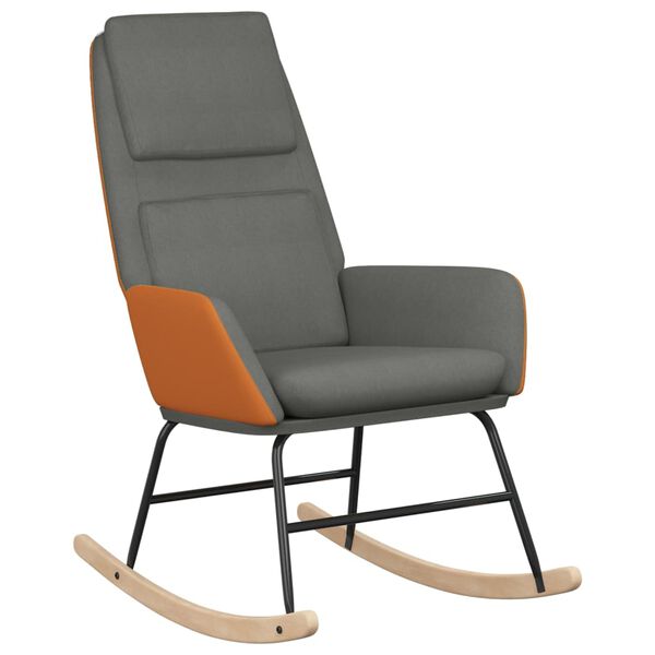 vidaXL gyngestol stof lysegr&aring;