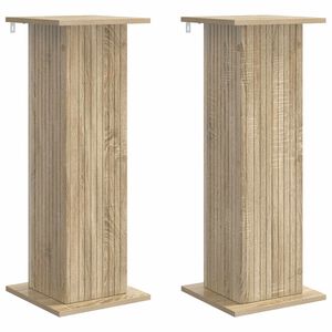 vidaXL Planteholder 2 pcs Sonoma-eg 30,5 x 30 x 80,5 cm