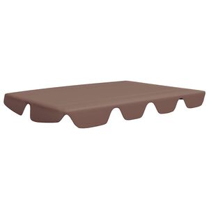 vidaXL baldakin til havegynge 150/130x105/70 cm brun