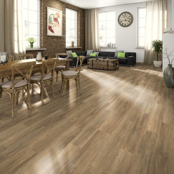 Egger gulvbr&aelig;dder laminat 27,28 m&sup2; 7 mm brown ampara oak