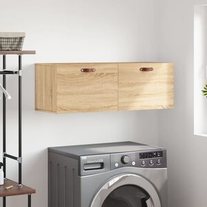 vidaXL v&aelig;gskab 100x36,5x35 cm konstrueret tr&aelig; sonoma-eg