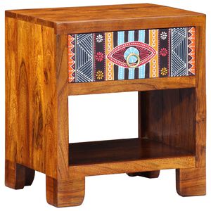 vidaXL Sideboard Flerfarvet 40 x 35 x 45 cm Massivt akacietr&aelig;