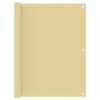 vidaXL altanafsk&aelig;rmning 120x500 cm HDPE beige