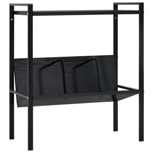 vidaXL bogreol med 2 hylder 52x28x59 cm konstrueret tr&aelig; sort