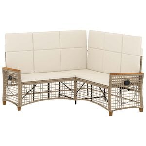 vidaXL Havem&oslash;bel-set med reclining sofa 5-Antal s&aelig;der