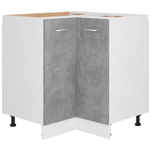 vidaXL hj&oslash;rneskab "Lyon" betongr&aring; 75,5x75,5x81,5 cm konstrueret tr&aelig;