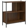 vidaXL bogreol 72x28x77,5 cm konstrueret tr&aelig; brun egetr&aelig;sfarve