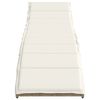 vidaXL liggestol med hynde 55x199x50 cm polyrattan beige
