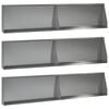 vidaXL St&oslash;ttemur 6 stk. 100 x 12 x 30 cm Galvaniseret st&aring;l S&oslash;lv