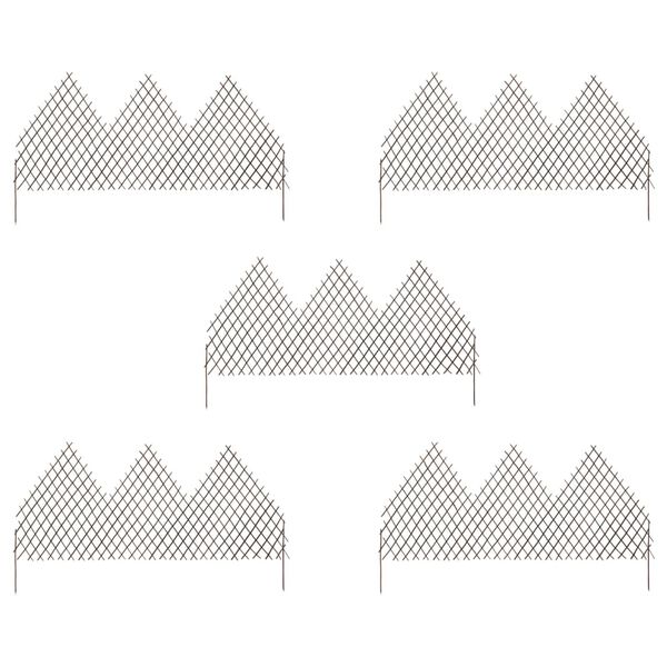 vidaXL espalierhegn 5 stk. 170x105 cm pil