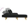 vidaXL L-formet sovesofa 255x140x70 cm stof sort