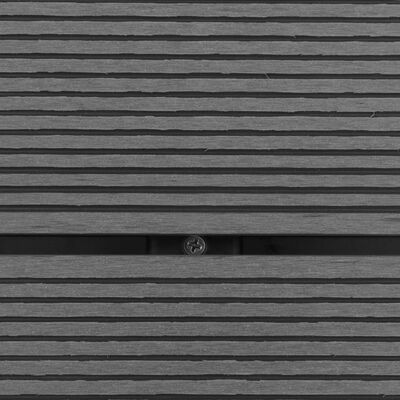 vidaXL udendørs brusekar 80 x 62 cm WPC rustfrit stål grå