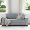 vidaXL 2-personers sofa 140 cm stof lysegrå