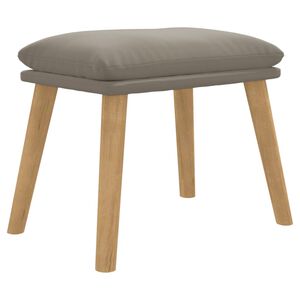 vidaXL fodskammel 45x29,5x35 cm fl&oslash;jl lysegr&aring;