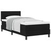 vidaXL Box spring seng med hovedg&aelig;rde Sort 100 x 200 cm Stof