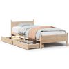vidaXL sengeramme uden madras 90x200 cm massivt fyrretr&aelig;