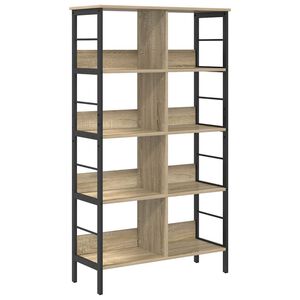 vidaXL Bogreol 8 niveauer 82 x 32 x 144,5 cm Konstrueret tr&aelig; Sonoma eg