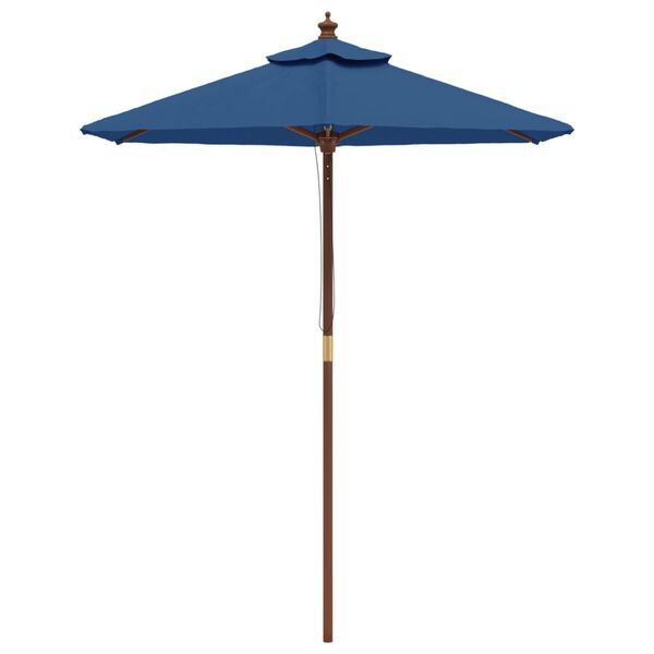 vidaXL haveparasol med tr&aelig;stang 196x231 cm azurbl&aring;