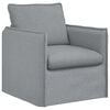 vidaXL Sofa 2 pcs Lysegr&aring; 196 x 82 x 85 cm Stof