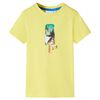 T-shirt til b&oslash;rn str. 128 gul