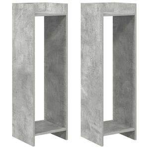 vidaXL Planteholder BetonGr&aring; 30 x 30 x 100 cm Konstrueret tr&aelig;