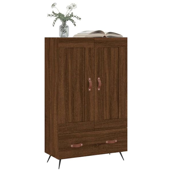 vidaXL skab 69,5x31x115 cm konstrueret tr&aelig; brun sonoma-eg