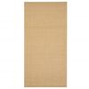 vidaXL gulvt&aelig;ppe 100x200 cm naturlig sisal sandfarvet