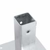 vidaXL stolpef&oslash;dder firkantet 4 stk. 46x46 mm galvaniseret st&aring;l