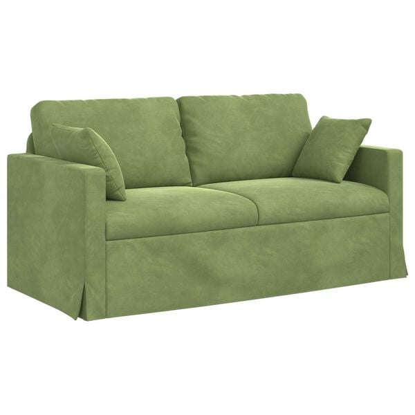 vidaXL Sofa Lys gr&oslash;n Samlede dimensioner: 158 x 78 x 80 cm (B x D x H)