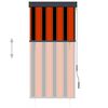 vidaXL udend&oslash;rs rullegardin 80x250 cm orange og brun
