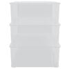 vidaXL plastopbevaringskasser 3 stk. 25 l stabelbare