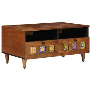 vidaXL TV-skab Valn&oslash;d 70 x 33 x 46 cm Massivt mangotr&aelig;