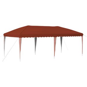 vidaXL Pop-up Festtelt 575 x 290 x 245 cm Terrakotta
