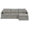 vidaXL Sofa Lysegr&aring; Samlede dimensioner: 228 x 134 x 80 cm (B x D x H)