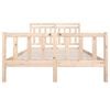 vidaXL sengeramme 140x190 cm massivt træ