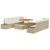 vidaXL Havesofa S&aelig;t 11 stk. Beige polyrattan