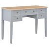vidaXL skrivebord 109,5 x 45 x 77,5 cm tr&aelig; gr&aring;