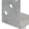 vidaXL hegnspl&oslash;kker 6 stk. 8x6x30 cm galvaniseret st&aring;l s&oslash;lvfarvet