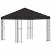 vidaXL Pavillon 3 x 3 m Antracit Polyester og St&aring;l 190 gsm