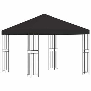 vidaXL Pavillon 3 x 3 m Antracit Polyester og St&aring;l 190 gsm