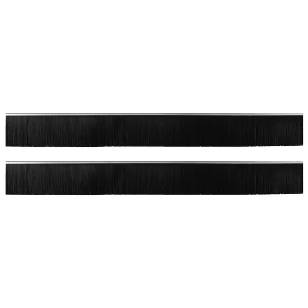 vidaXL Selvkl&aelig;bende d&oslash;rb&oslash;rstet&aelig;tninger 2 pcs S&oslash;lv 100 cm