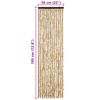 vidaXL insektgardin 56 x 185 cm beige