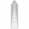 vidaXL gabionvæg med dæksler 900x30x100 cm galvaniseret stål